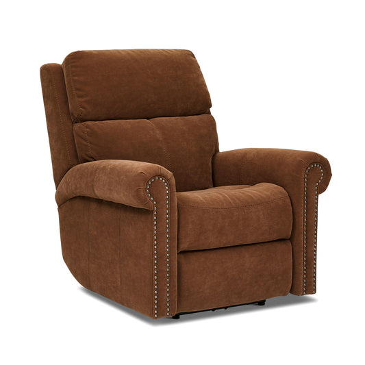 Bernard - Power Recliner With Power Headrest & Lumbar With Nailhed Trim