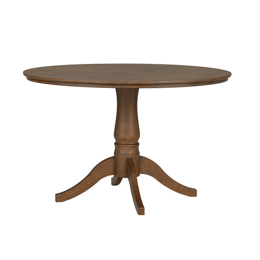 Azalea - Round Dining Table Base - Walnut