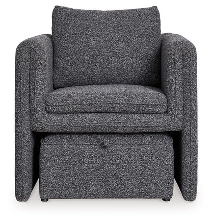 Vreni - Accent Chair - Charcoal / Black
