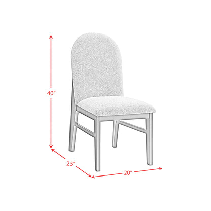 Portland - Round Back Side Chair (Set of 2) - Gray