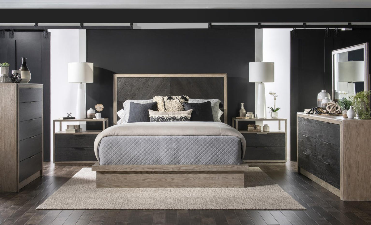 Halifax - Panel Headboard King / California King - Flax And Java