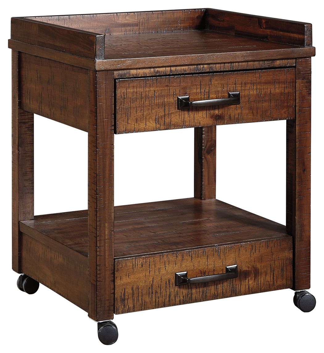 Baldridge - Printer Stand - Rustic Brown