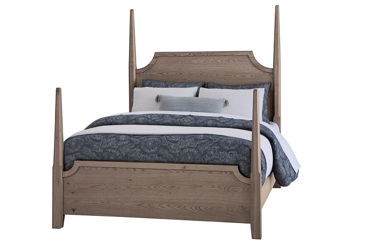 Tide & Timber - Queen Pencil Post Footboard - Gray Oak