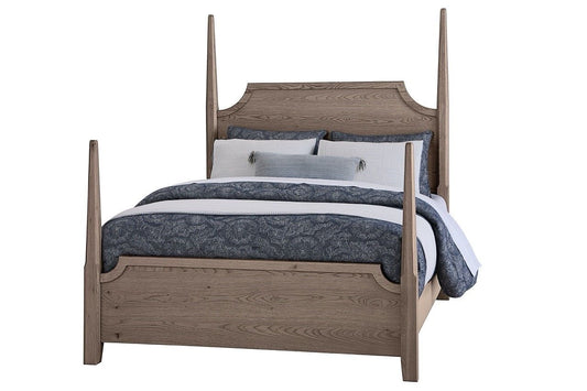 Tide & Timber - Queen Pencil Post Headboard - Gray Oak