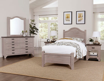 Bungalow - Arched Headboard - Dover Gray Two Tone