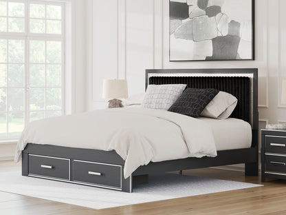 Zuraleus - Upholstered Panel Platform Storage Bed
