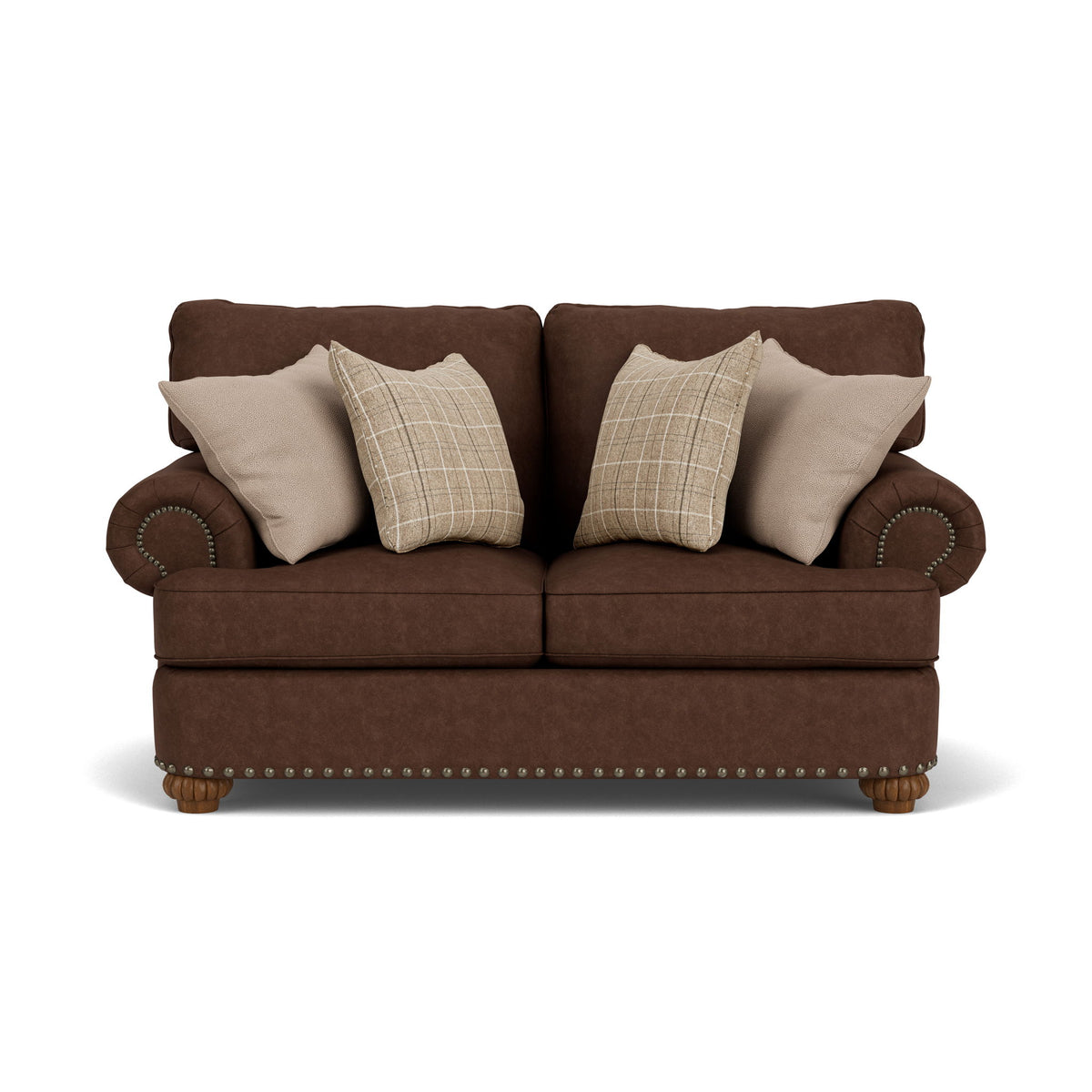 Patterson - Fabric Loveseat, Nailhead Trim