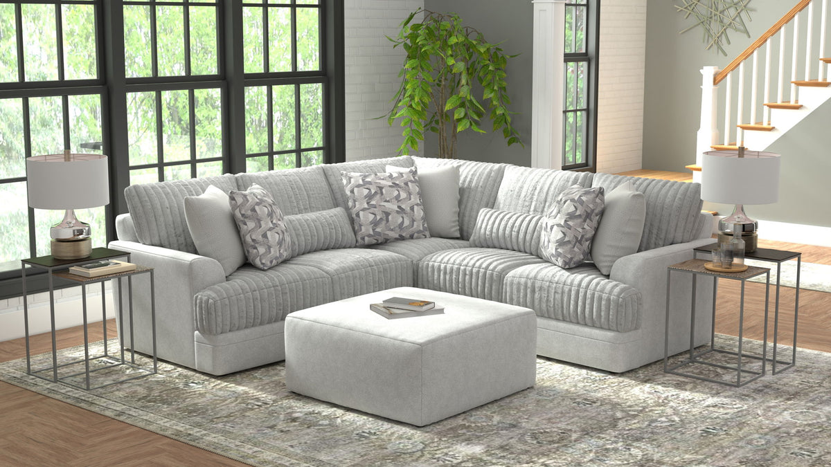 Titan - Sectional With Comfort Coil Seating And Accent Pillows Included