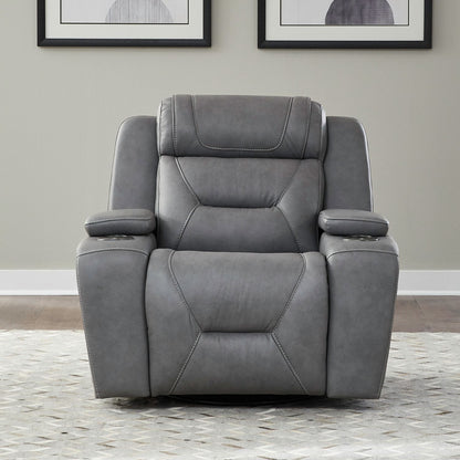Chapman - Swivel Glider Recliner P2 - Aline Blue Gray