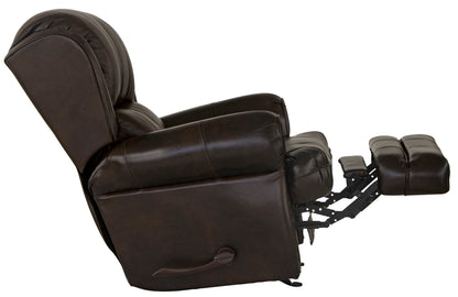 Roberto - Leather Rocker Recliner - Cocoa