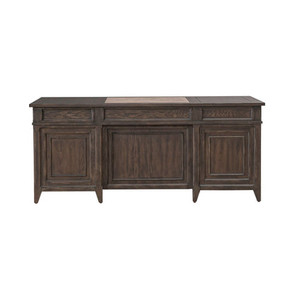 Paradise Valley - Executive Desk - Saddle Brown