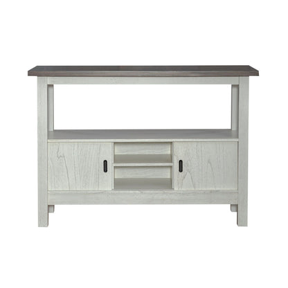 Brook Bay - Sideboard - Textured White / Carbon Gray