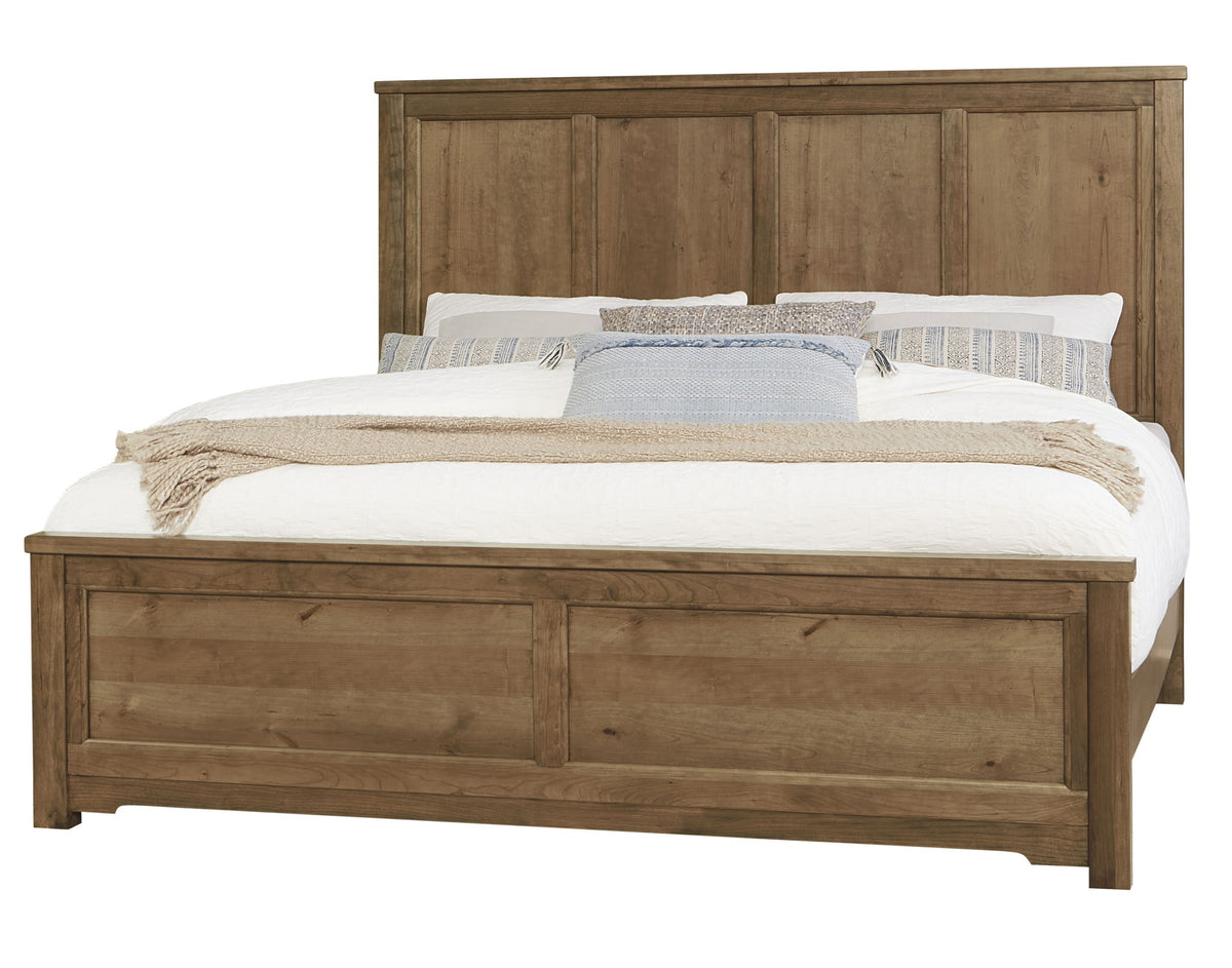 Crafted Cherry - Ben's 6 Panel King Footboard - Medium Cherry