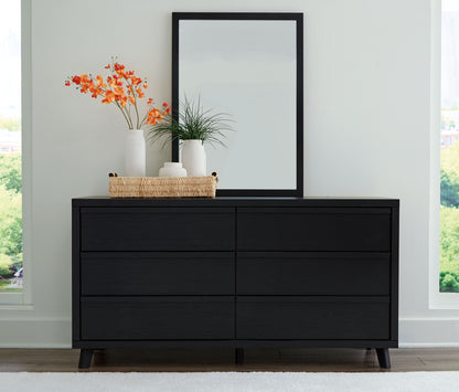 Danziar - Dresser And Mirror - Black