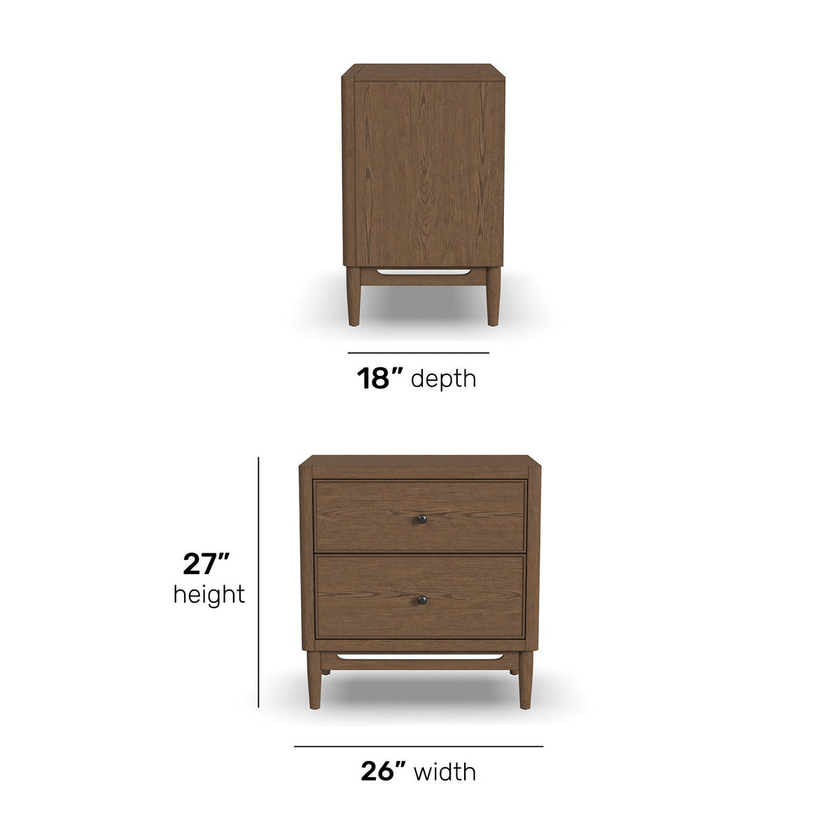 Verona - Nightstand - Dark Brown