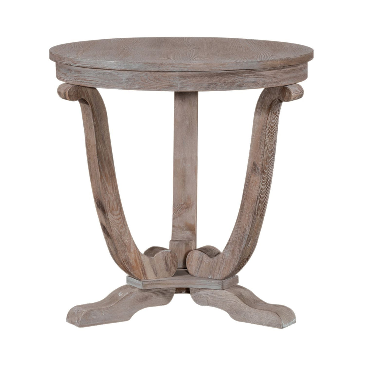 Greystone Mill - 3 Piece Table Set (1 Cocktail 2 End Tables) - Stone White Wash / Wirebrush Distressing