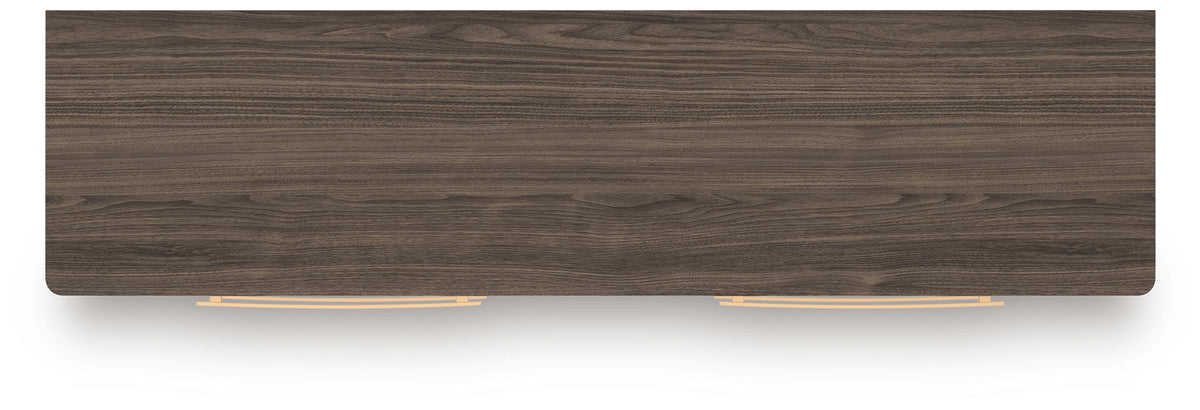 Kendanport - 3 Pc. - Dresser And 2 Nightstands - Brown / White