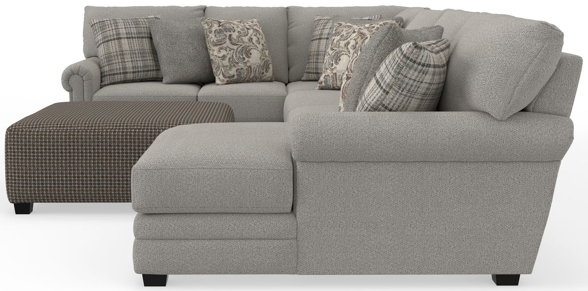 Livingston - Sectional With Comfort Coil Seating, 40" Cocktail Ottoman And Accent Pillows Included