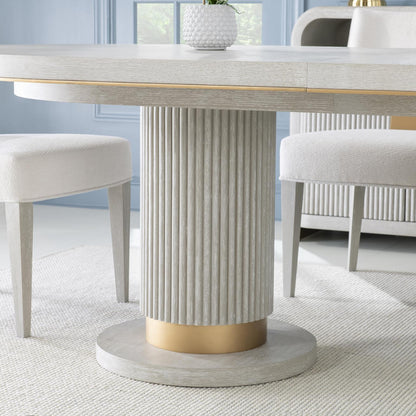 Miramar - Complete Oval Dining Table - Oyster
