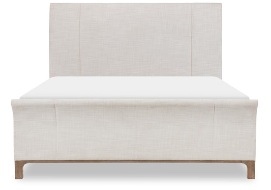 Harmony - Queen / King Upholstered Side Rails - Ovation Tweed / Prelude Frost