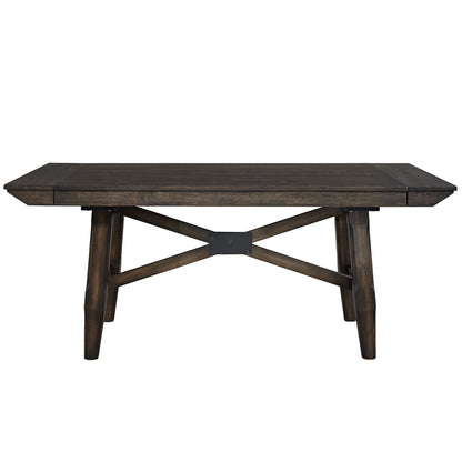 Double Bridge - Trestle Table Base - Dark Chestnut