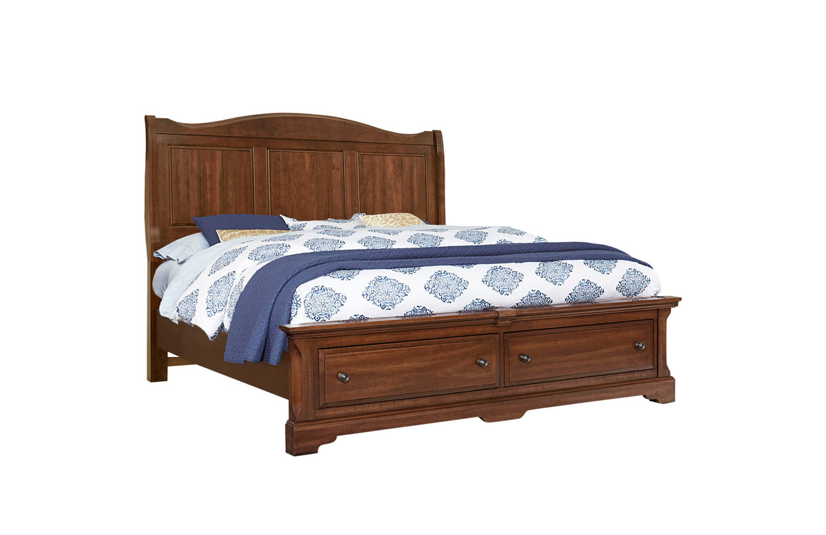 Heritage - Queen Sleigh Bed Headboard - Amish Cherry