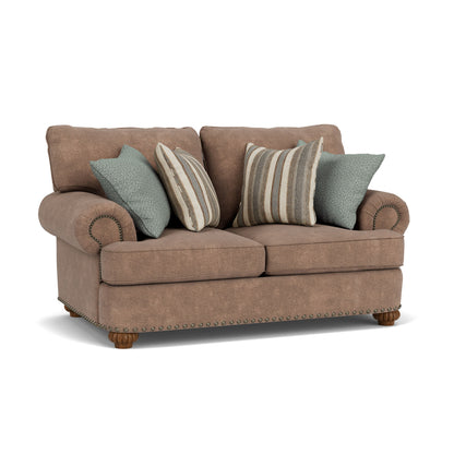 Patterson - Fabric Loveseat, Nailhead Trim