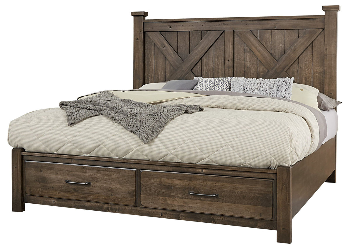 Cool Rustic - King Storage Footboard - Mink