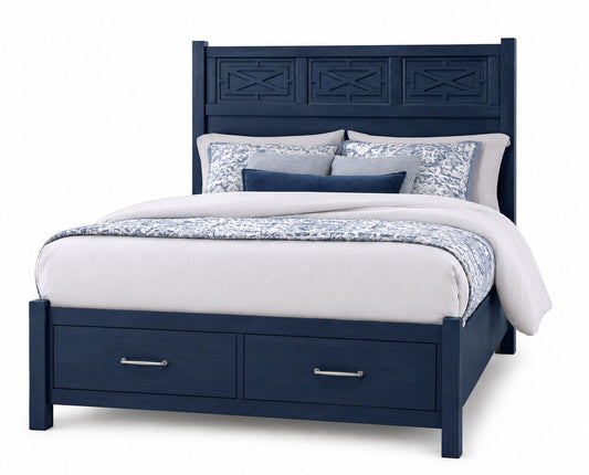 Tide & Timber - Storage Footboard 5/0 - Luxe Blue Oak