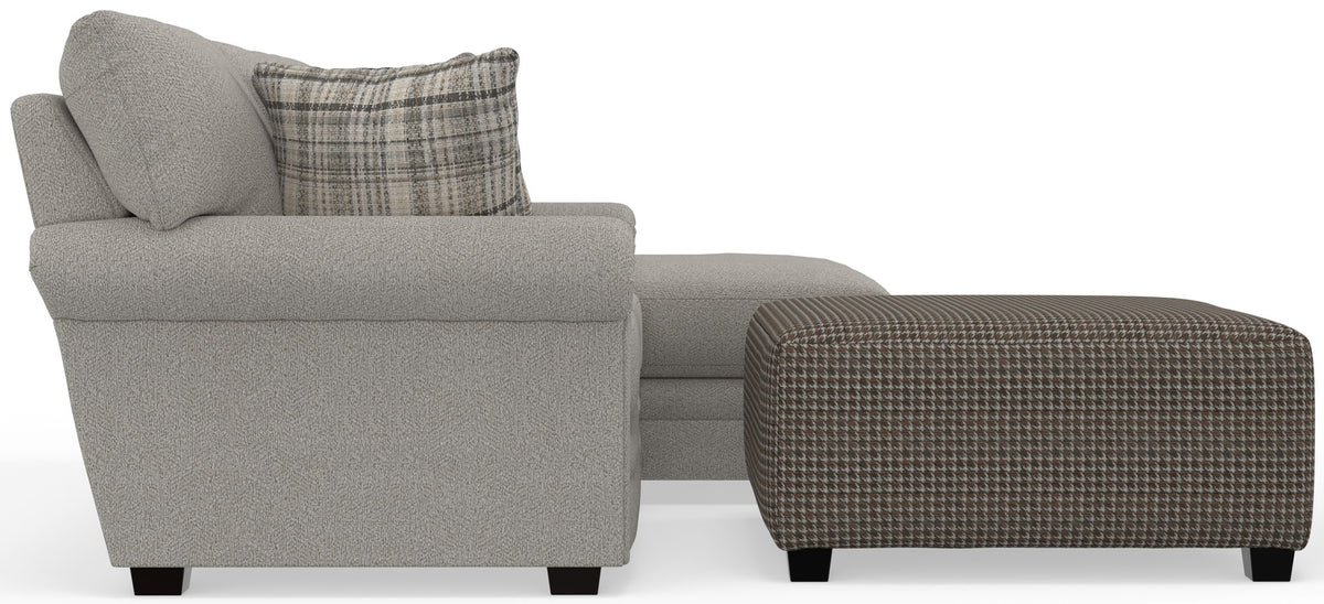 Livingston - Sectional With Comfort Coil Seating, 40" Cocktail Ottoman And Accent Pillows Included