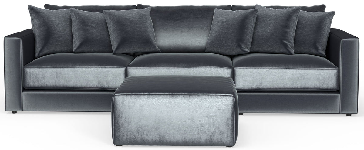 Remington - Modular Sofa And Cocktail Ottoman - Slate