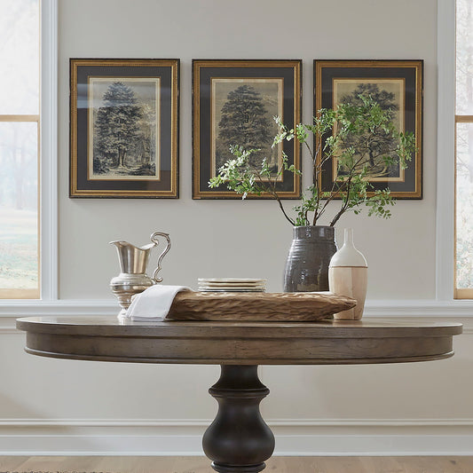 Americana Farmhouse - Single Pedestal Table Top - Dusty Taupe