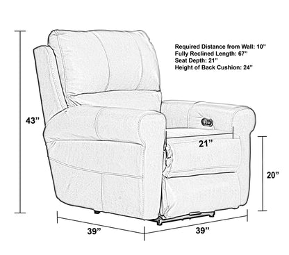 Torretta - Power Lay Flat Recliner