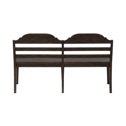 Paradise Valley - Ladder Back Bench - Saddle Brown