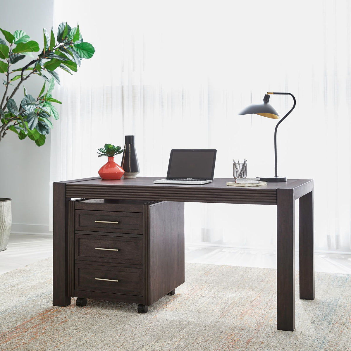 Modern Edge - 2 Piece Desk Set - Caffe