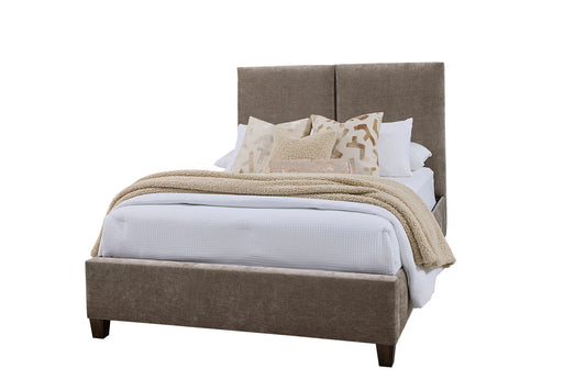 Joinery - King Upholstered Footboard - Brindle Gray / Washed White Oak