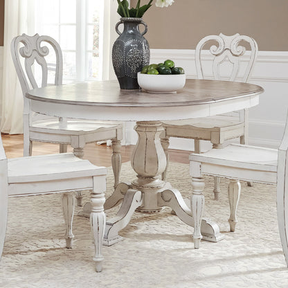 Magnolia Manor - Pedestal Table Top - Antique White