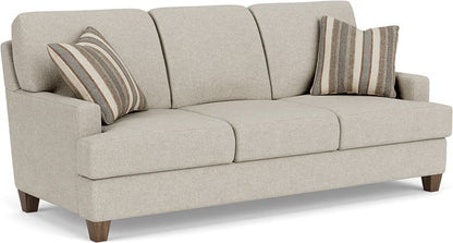 Moxy - Fabric Sofa, T-Shaped Seat Cushion, Straight Track Arms