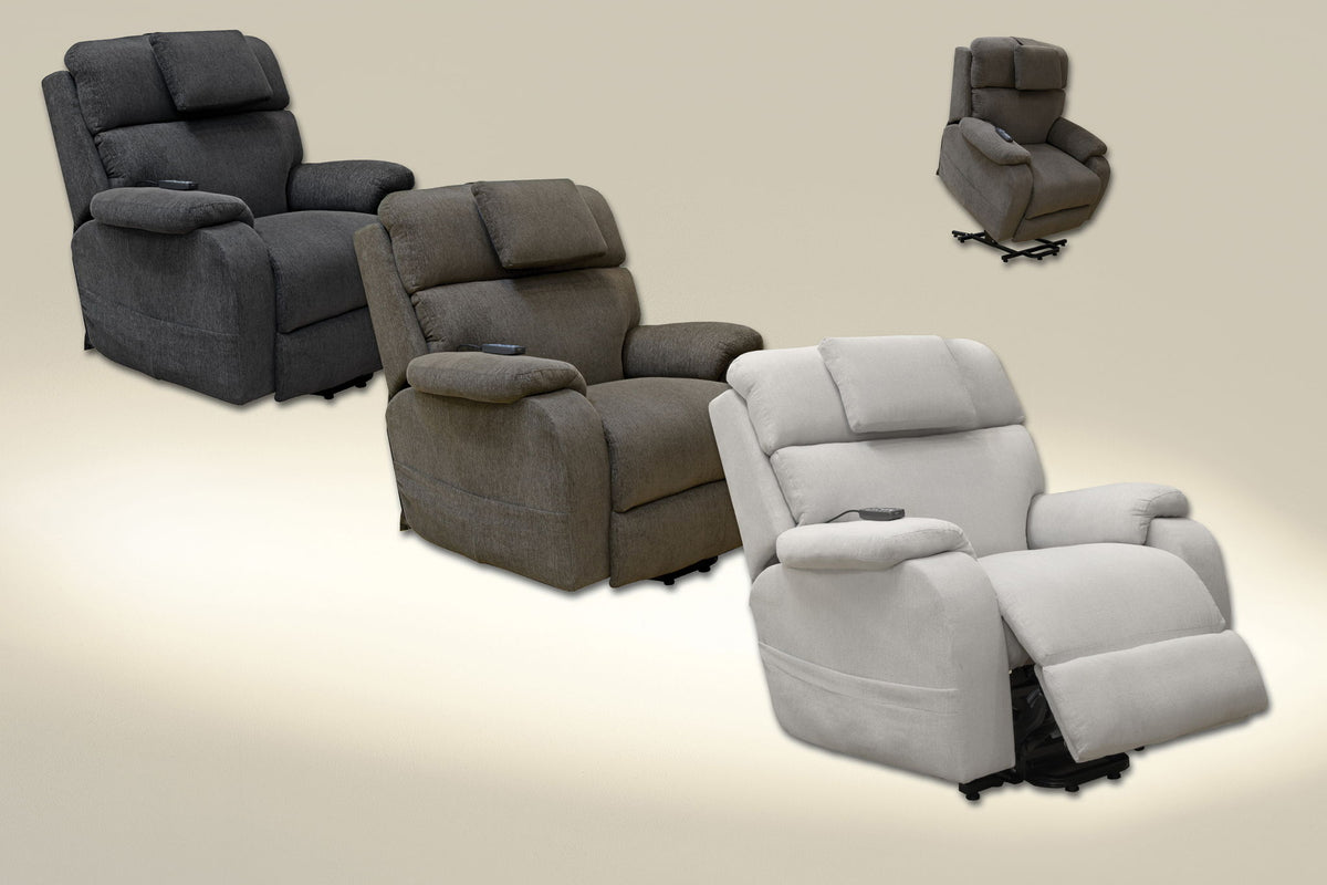 Snoozer - Power Lift Power Headrest Lay Flat Recliner With CR3 Heat / Massage / Zero Gravity