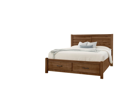 Cool Rustic - Queen Storage Footboard - Amber