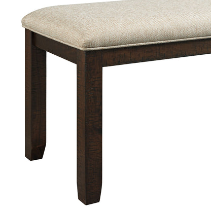Jax - 6 Piece Dining Set (72" Table, Four Chairs And Bench) - Cherry