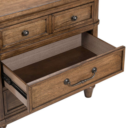 Harrison Heights - Nightstand With Charging Station - Sienna