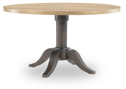 XXX's And OOO's - Round Table Base - Amber And Cocoa