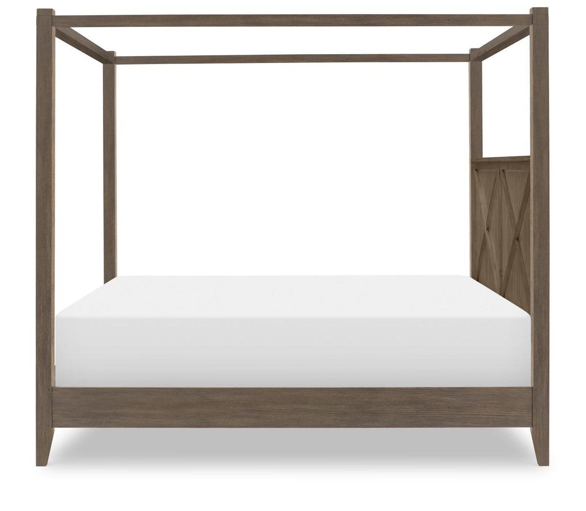 XXX's And OOO's - Side Rails Long Canopy Frame Queen / King - Cocoa