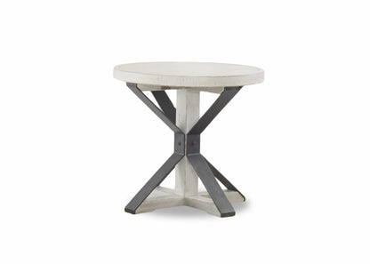 Coming Home - Round End Table - Chalk