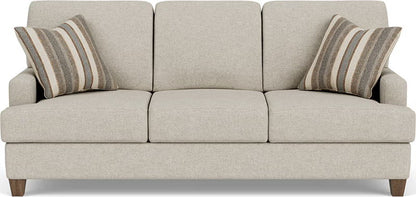 Moxy - Fabric Sofa, T-Shaped Seat Cushion, Straight Track Arms