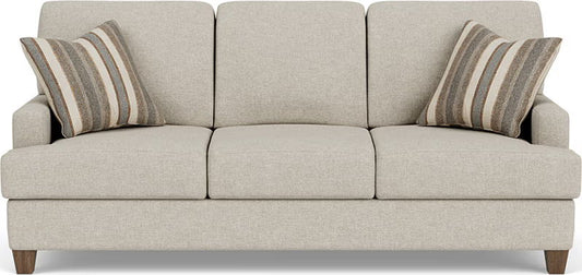 Moxy - Fabric Sofa, T-Shaped Seat Cushion, Straight Track Arms