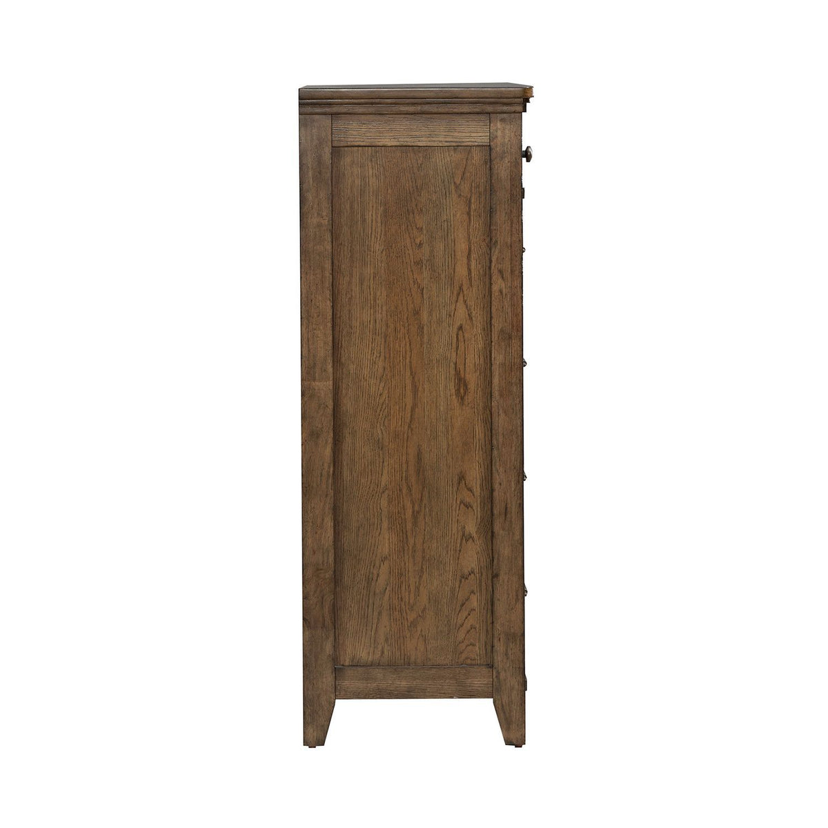 Carolina Park - 5 Drawer Chest - Amber Brown