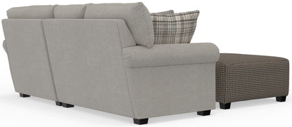 Livingston - Sectional With Comfort Coil Seating, 40" Cocktail Ottoman And Accent Pillows Included