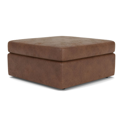 Sky - Fabric Stationary Square Cocktail Ottoman